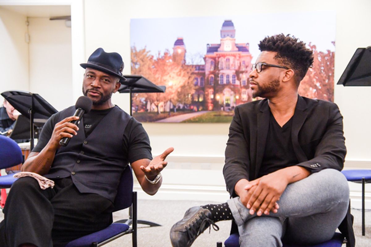 Taye Diggs and Keenan Scott II at 