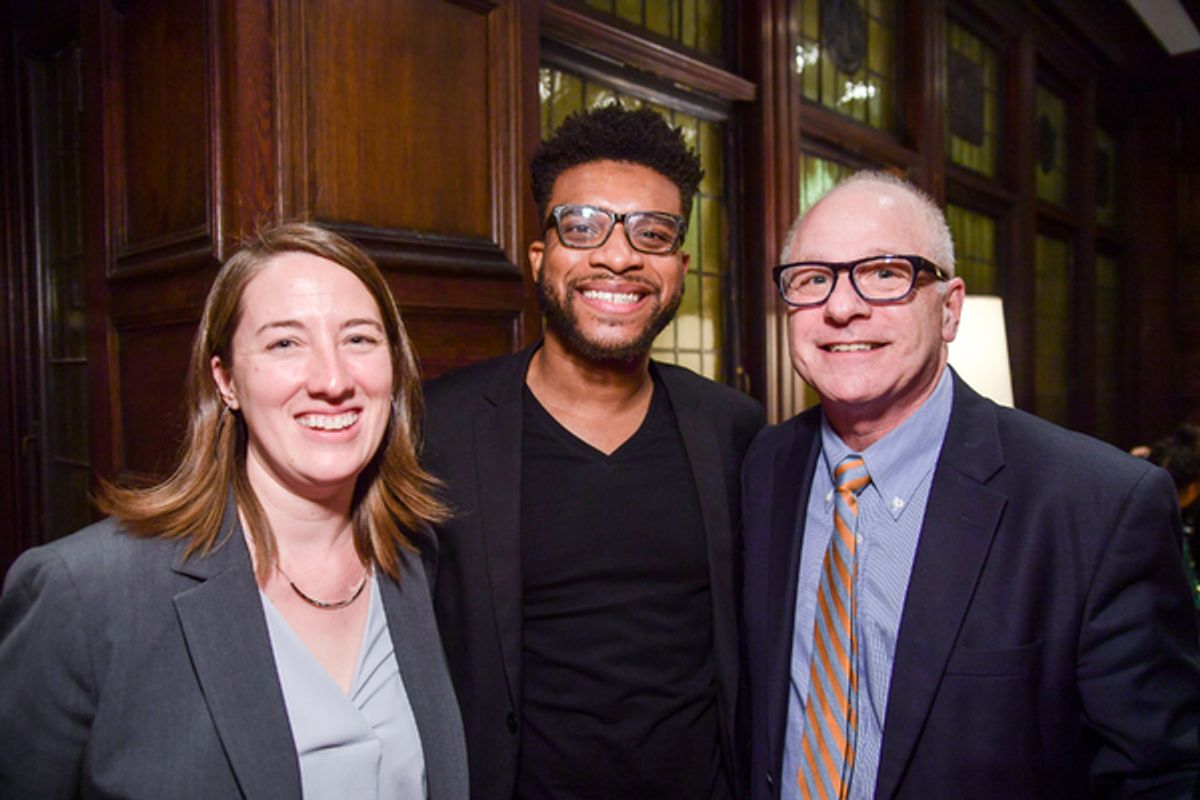 Jill A. Anderson - Managing Director of Syracuse Stage, Keenan Scott II and Michael S. Tick, Dean of Syracuse Visual Arts at 