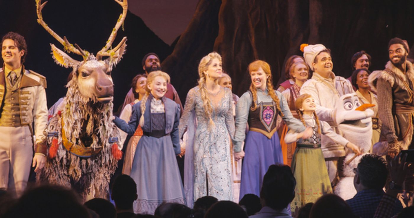 Photo Flash: Caissie Levy, Patti Murin, and the Company of FROZEN Take Their First Bows!  Image