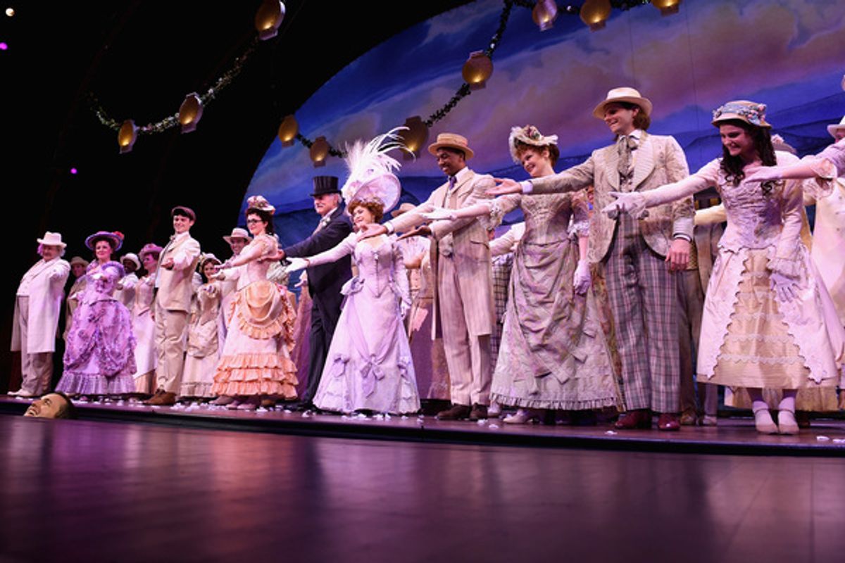 Victor Garber, Bernadette Peters and the cast  at 