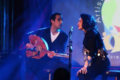 George Abud & Katrina Lenk Photo