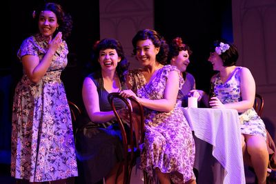 Lorens Portalatin, Kate Dressler, Alena Cardenez (Eva), Alex Sutherland and Sara Kenn Photo