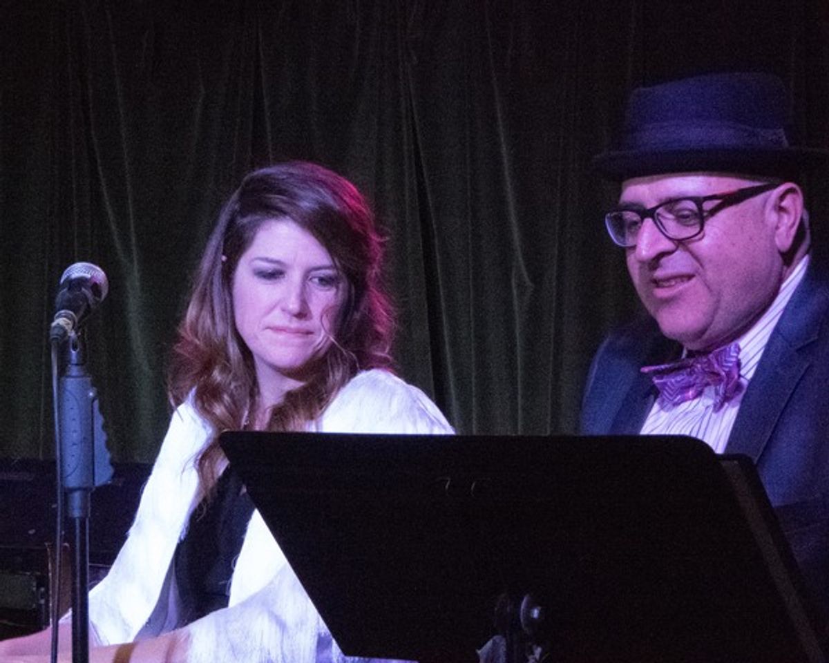 Nicole Parker and Frank DeCaro at 