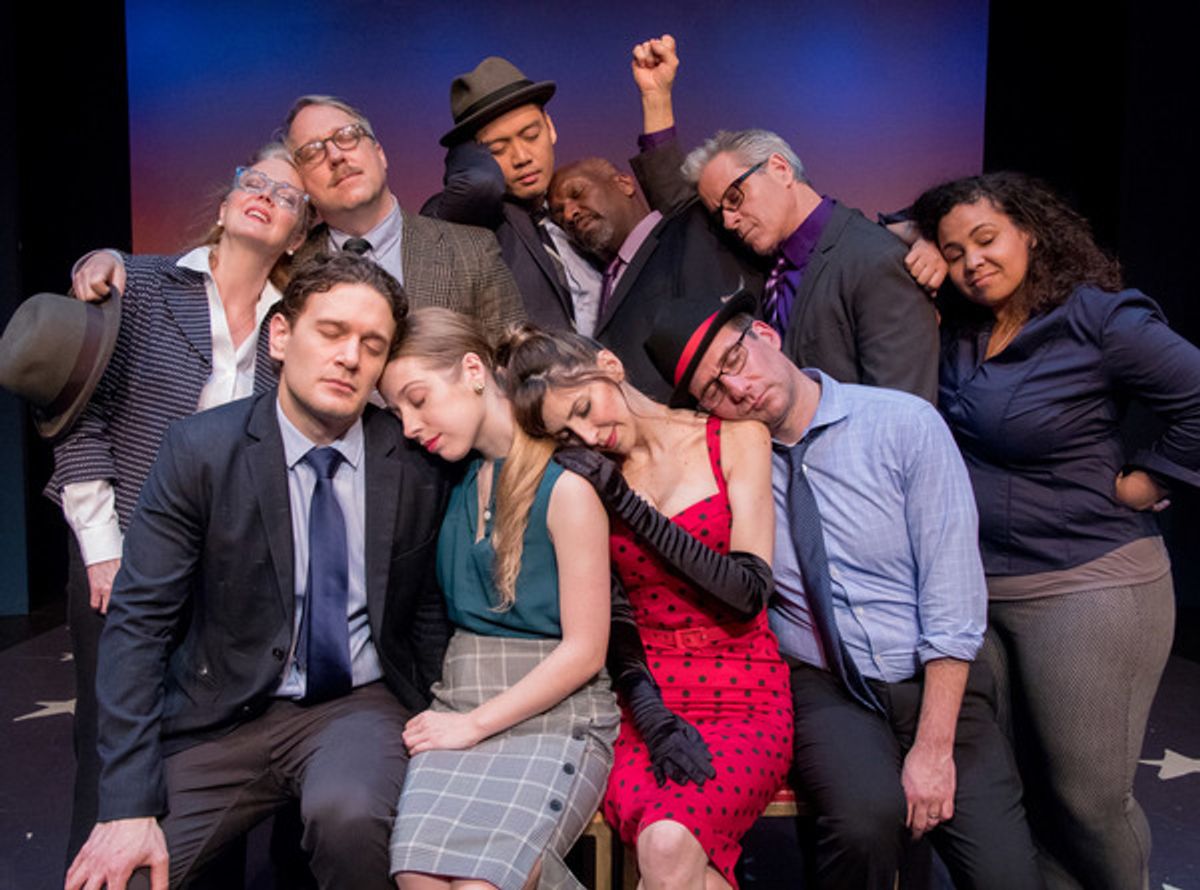 Beth Glover, Kilty Reidy, Karl Joseph Co,  Gerry McIntrye, David Engel, Kathryn McCreary, Eric William Morris, Alyse Alan Louis, Gina Milo, David Josefsberg.Photo credit:Ben Strothman at 