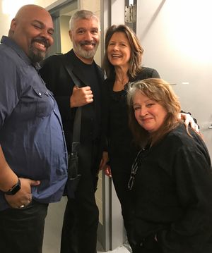 James Monroe Iglehart, Peter Francis James, Jennifer Van Dyck, Patti Perkins @ BroadwayWorld James Monroe Iglehart, Peter Francis James, Jennifer Van Dyck, Patti Perkins Photo