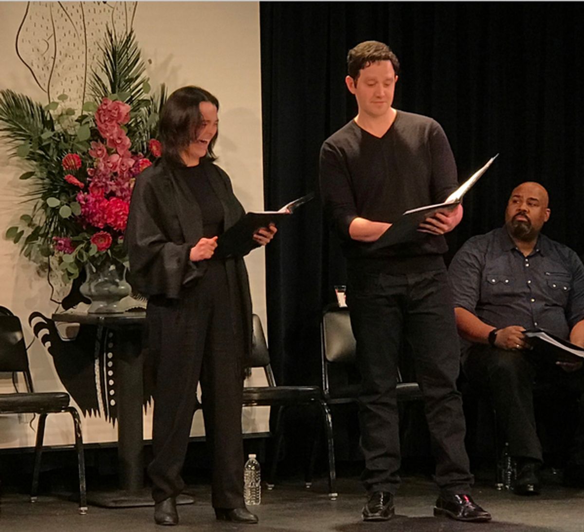 Midori Francis, James Monroe Iglehart, Santino Fontana at 