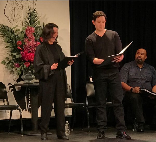 Midori Francis, James Monroe Iglehart, Santino Fontana Photo