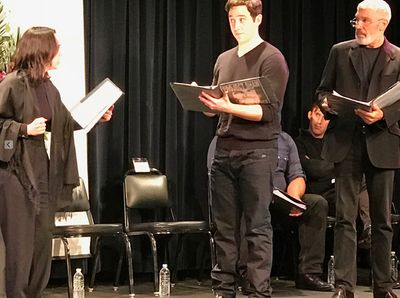 Midori Francis, Santino Fontana, Peter Francis James Photo