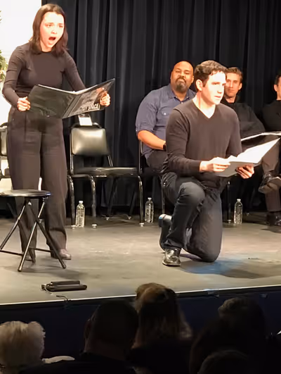 Midori Francis, Santino Fontana Photo