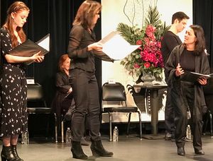 Susannah Perkins, Jennifer Van Dyck, Santino Fontana, Midori Francis @ BroadwayWorld Susannah Perkins, Jennifer Van Dyck, Santino Fontana, Midori Francis Photo