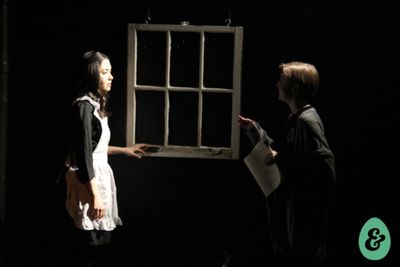 Kiarra Goldberg and director Catherine Giddings Photo