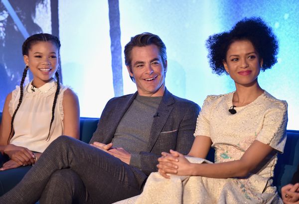 Storm Reid; Chris Pine; Gugu Mbatha-Raw
 Photo