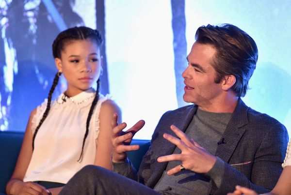 Storm Reid; Chris Pine Photo