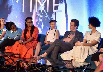 Reese Witherspoon; Oprah Winfrey; Ava DuVernay; Storm Reid; Chris Pine; Gugu Mbatha-R Photo