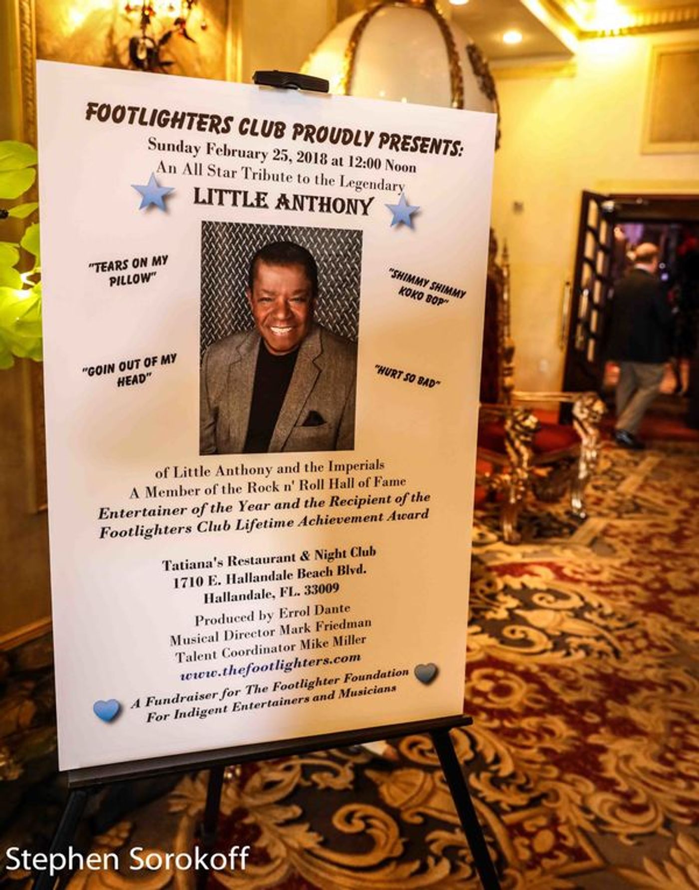 Photo Coverage: Little Anthony Presented With Lifetime Achievement Award By The Footlighters Club  Image