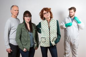 L-R: Jeff Hayenga (Hal), Lisa Jill Anderson (Moon), Candy Buckley (Bee), and Ian Poak Photo