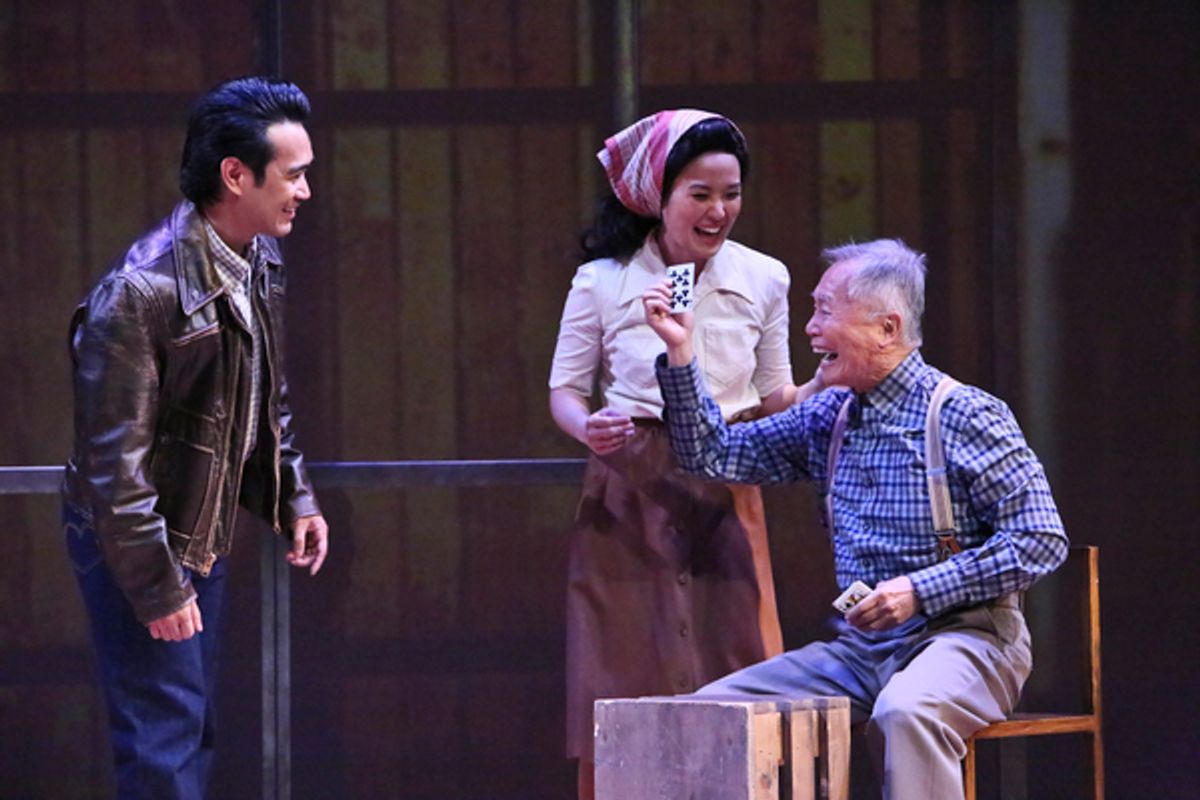 Eymard Cabling, Elena Wang, and George Takei at 