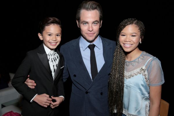 Deric McCabe, Chris Pine, Storm Reid Photo