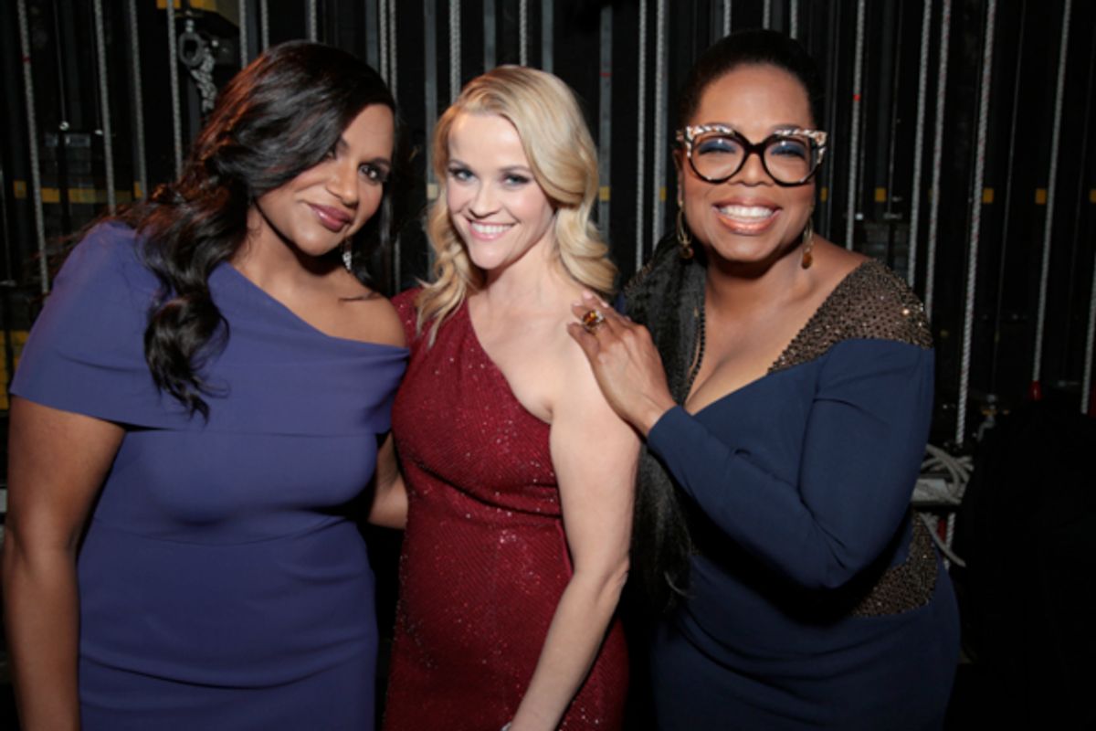 Mindy Kaling, Reese Witherspoon, Oprah Winfrey at 