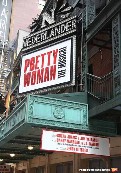 Theatre Marquee unveiling for "Pretty Woman: The Musical" starring Samantha Barks, St Photo