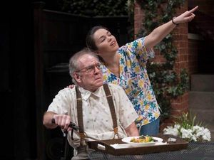 Mark Jacoby and ZoÃ« Sophia Garcia Photo