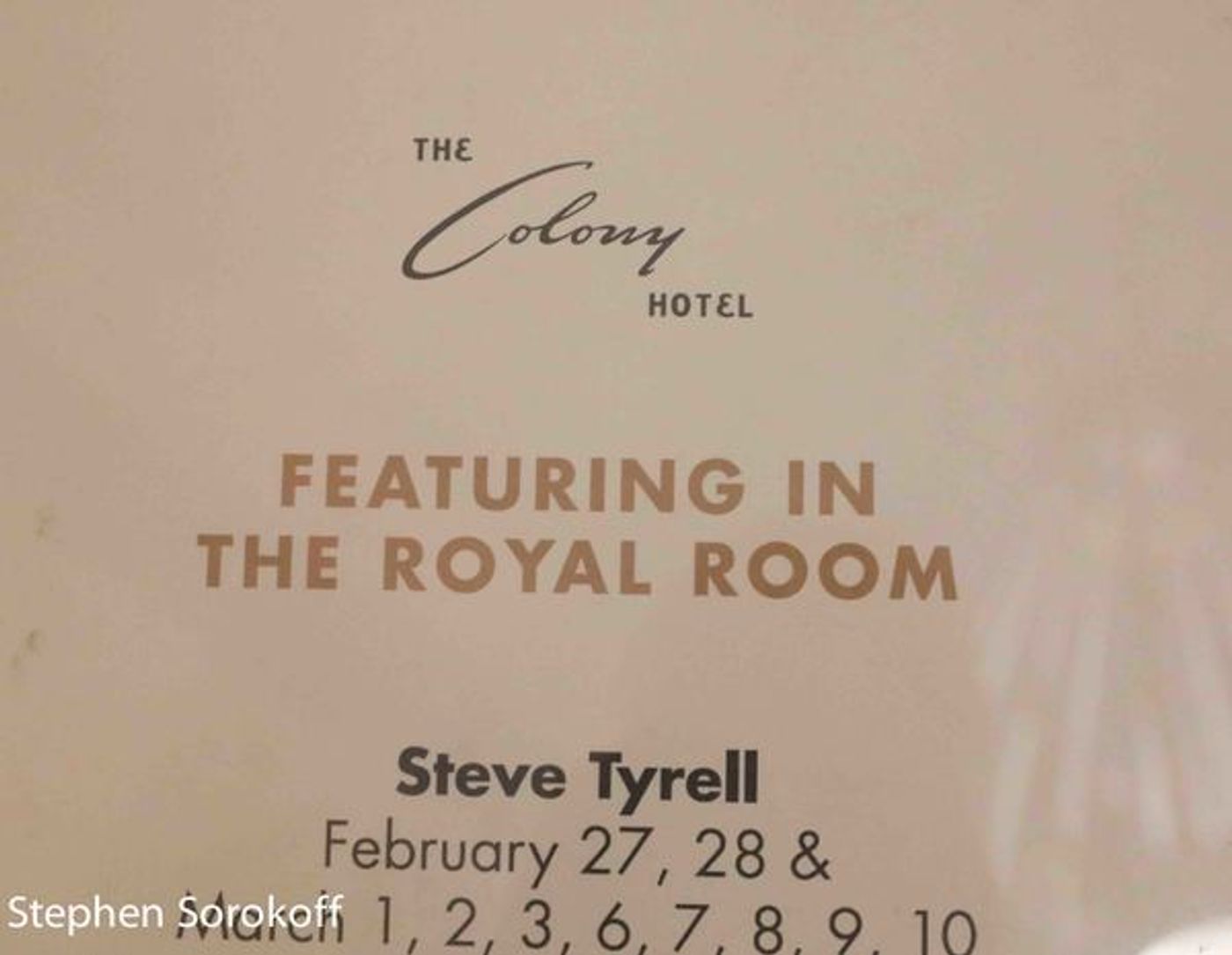Photo Coverage: Steve Tyrell Brings His Music To The Royal Room Photo Coverage: Steve Tyrell Brings His Music To The Royal Room Image