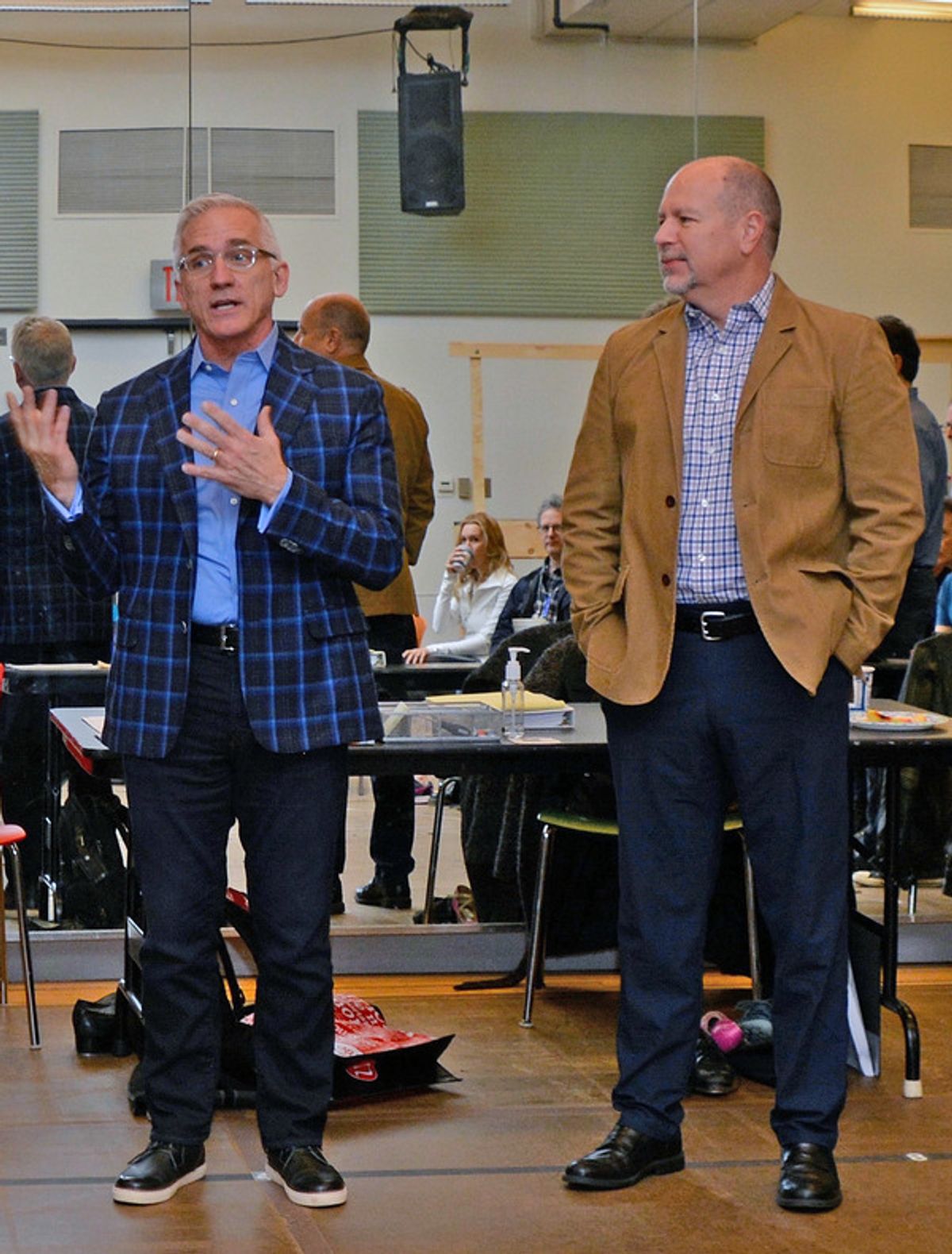Mark S. Hoebee (Paper Mill Playhouse Producing Artistic Director),
Todd Schmidt (Paper Mill Playhouse Managing Director) at 