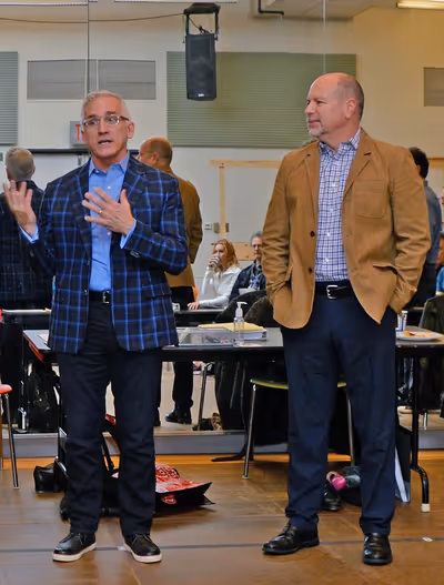 Mark S. Hoebee (Paper Mill Playhouse Producing Artistic Director),
Todd Schmidt (Pape Photo