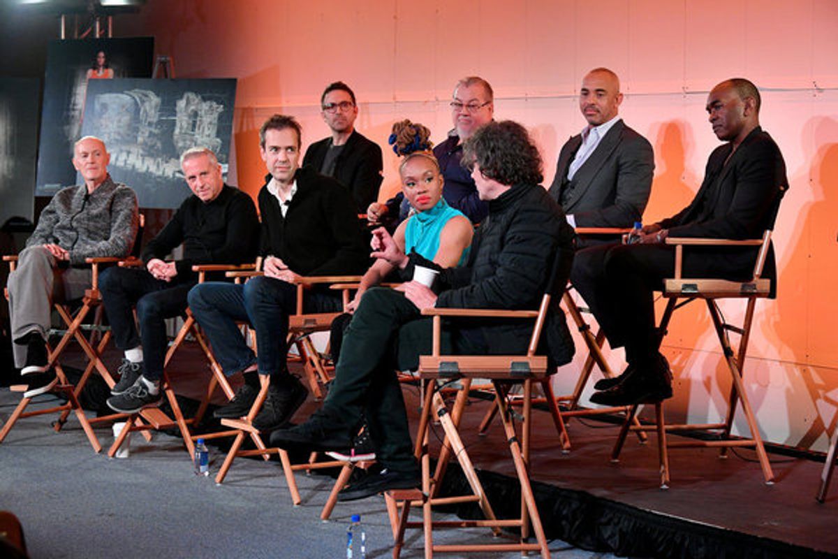 JESUS CHRIST SUPERSTAR LIVE IN CONCERT -- Jesus Christ Superstar Live in Concert Press Junket -- Pictured: (l-r) Neil Meron, Executive Producer; Marc Platt, Executive Producer; Alex Rudzinski, EP/Live Television Director; Jason Ardizzone-West, Production  at 