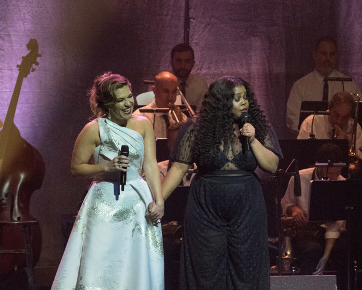 Shoshana Bean and Amber Riley at 