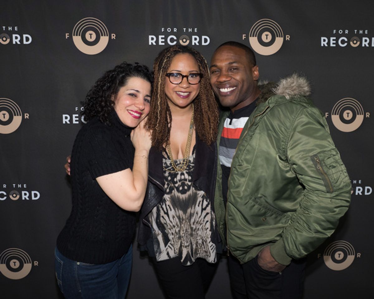 Julie Garnye, Tracie Thoms, and Rogelio Douglas, Jr. at 