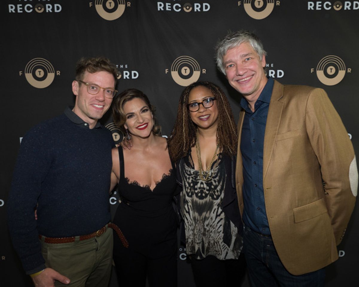 Barrett Foa, Shoshana Bean, Tracie Thoms, and Christopher Youngsman at 