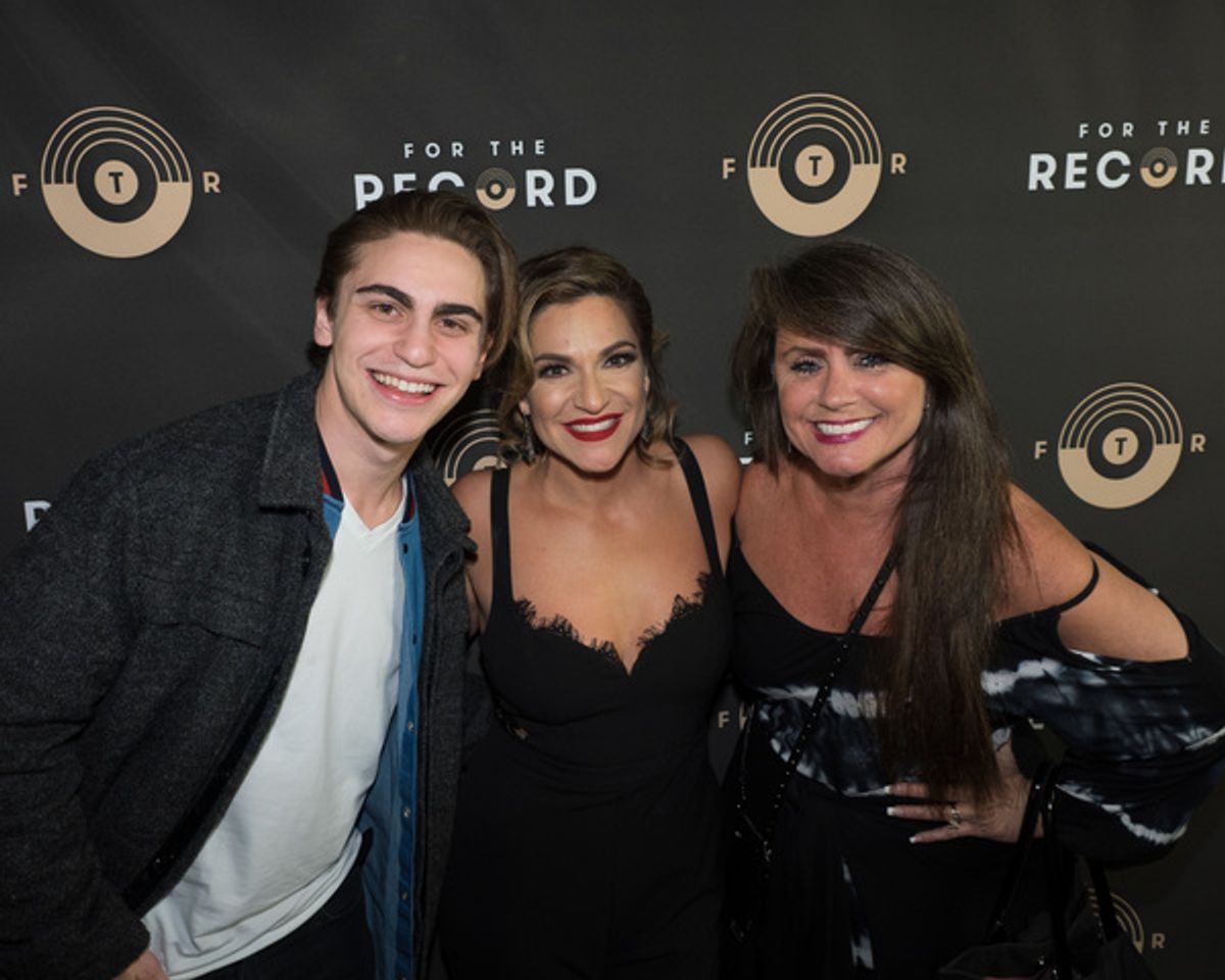 Dillon Klena, Shoshana Bean, and Lynn Klena at 