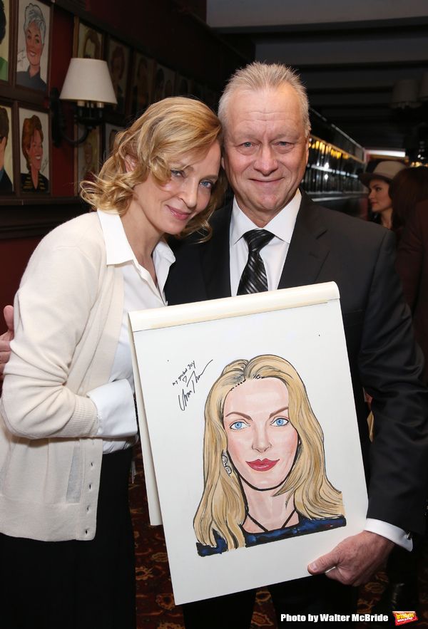 Max Klimavicius with Uma Thurman Photo