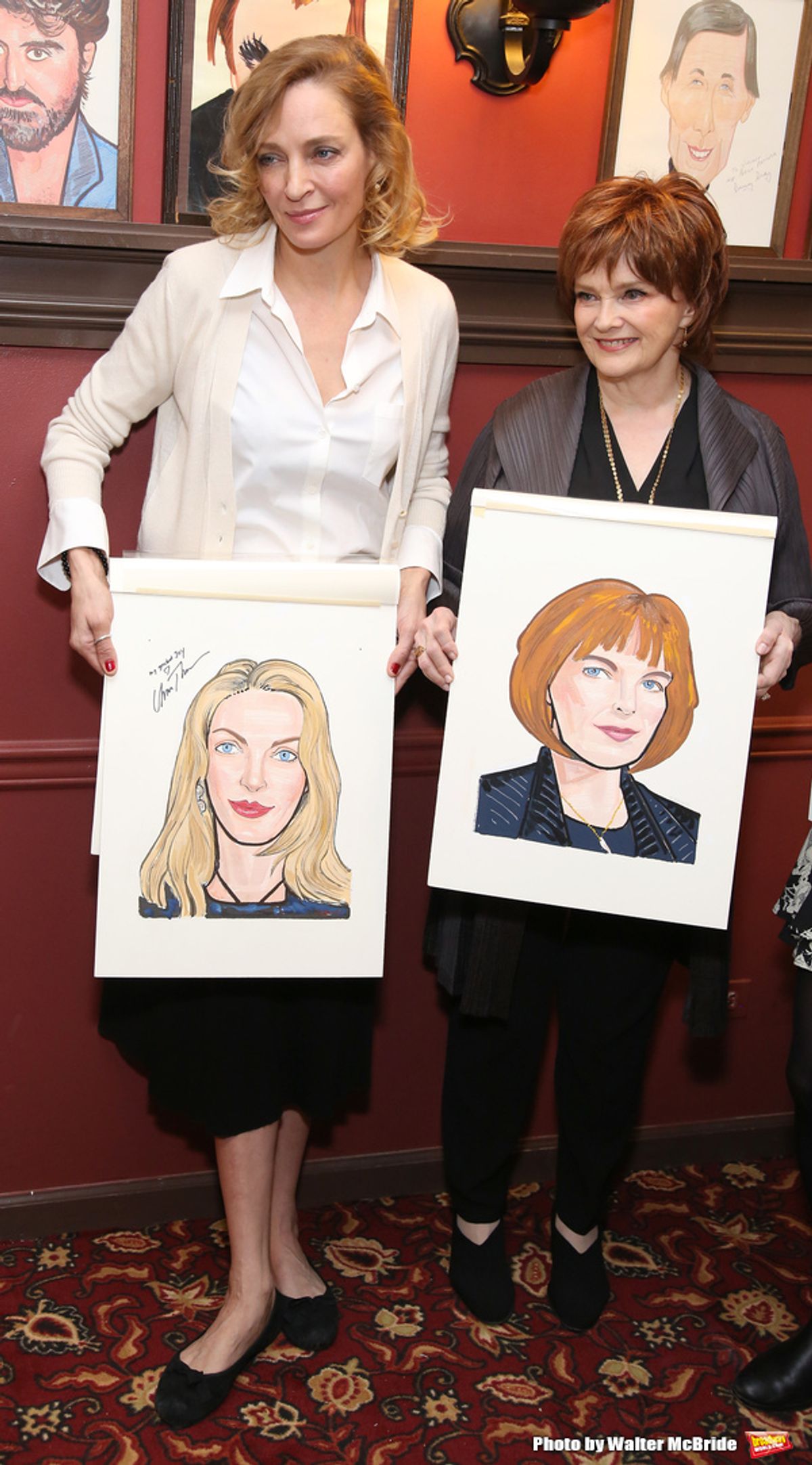 Uma Thurman and Blair Brown at 