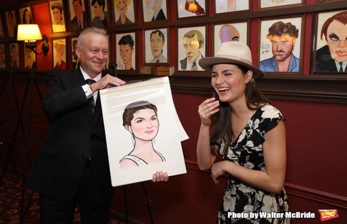 Max Klimavicius with Phillipa Soo at 