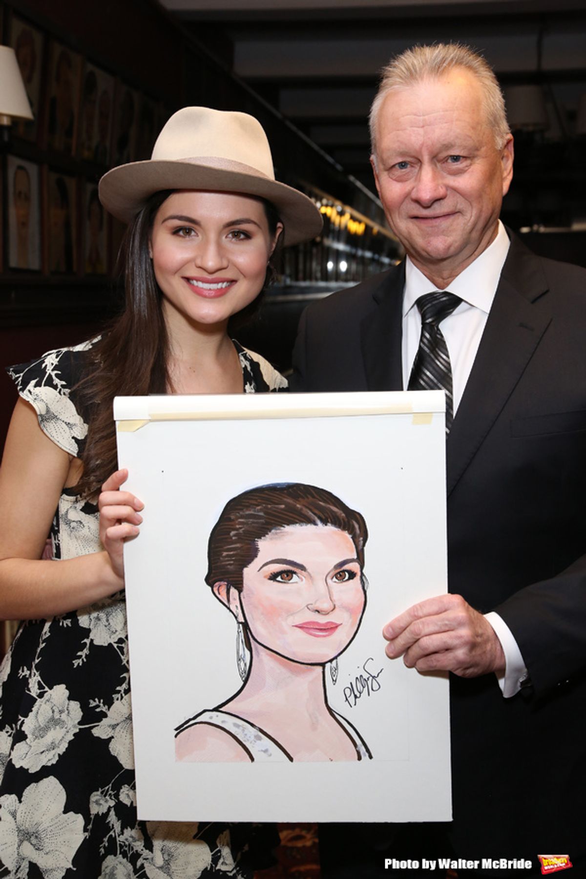 Max Klimavicius with Phillipa Soo at 