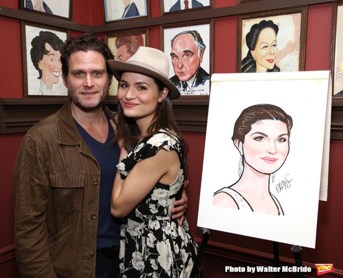 Steven Pasquale with Phillipa Soo at 