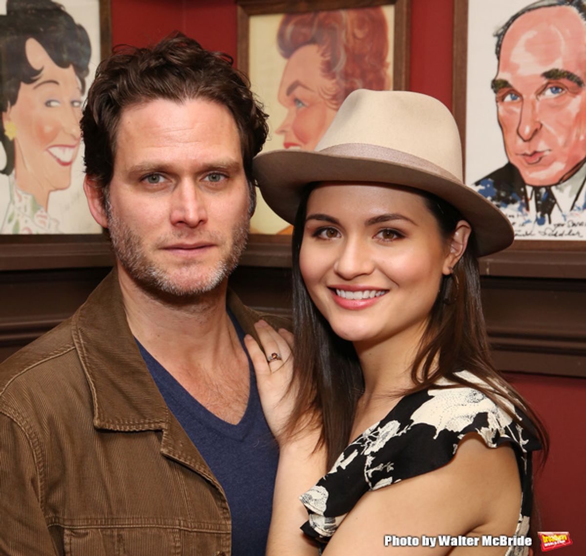 Steven Pasquale with Phillipa Soo at 