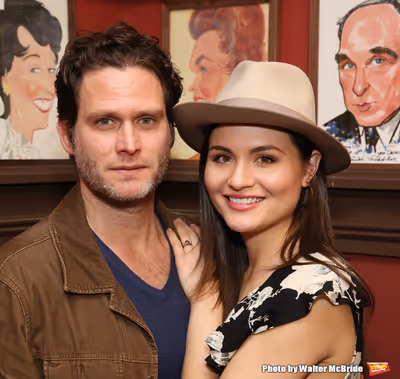 Steven Pasquale with Phillipa Soo Photo