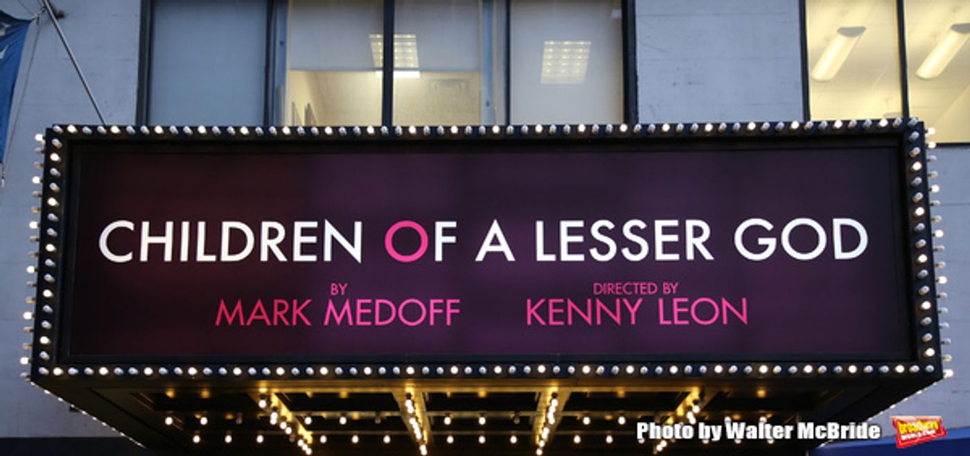 Up on the Marquee: CHILDREN OF A LESSER GOD  Image