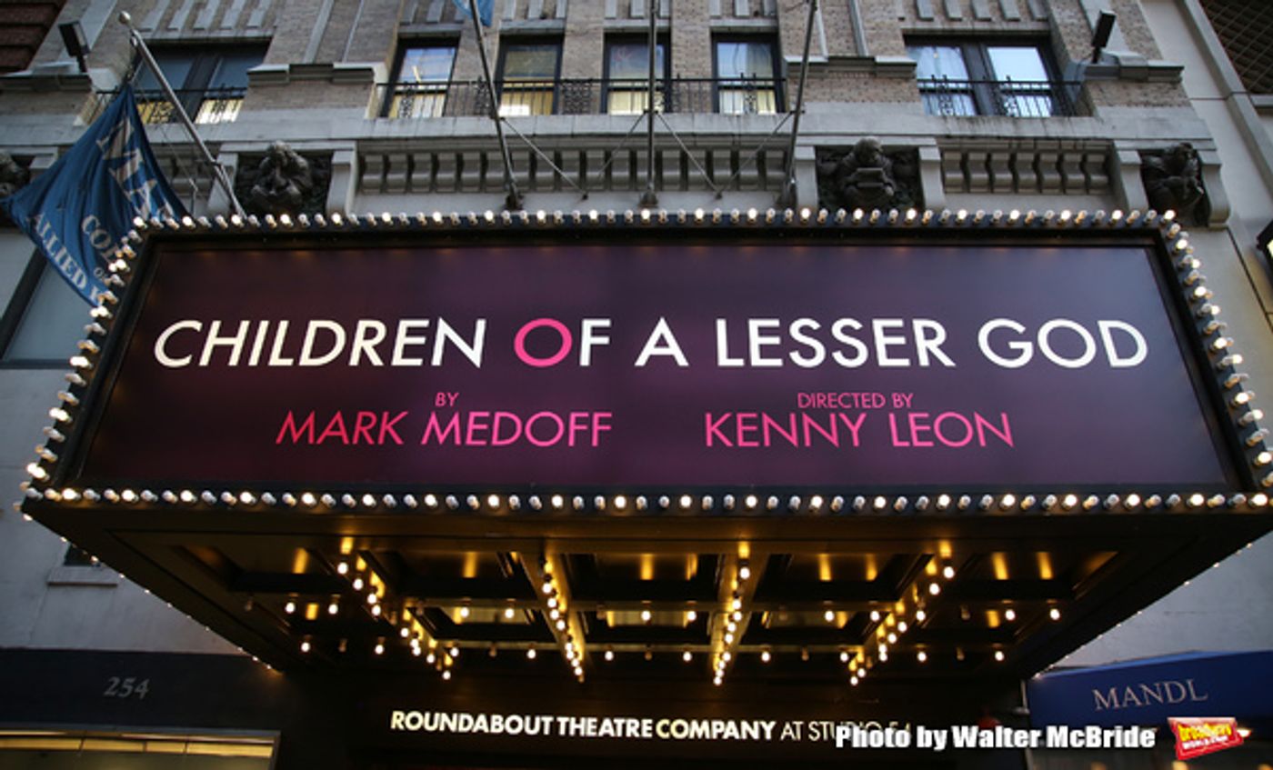 Up on the Marquee: CHILDREN OF A LESSER GOD  Image