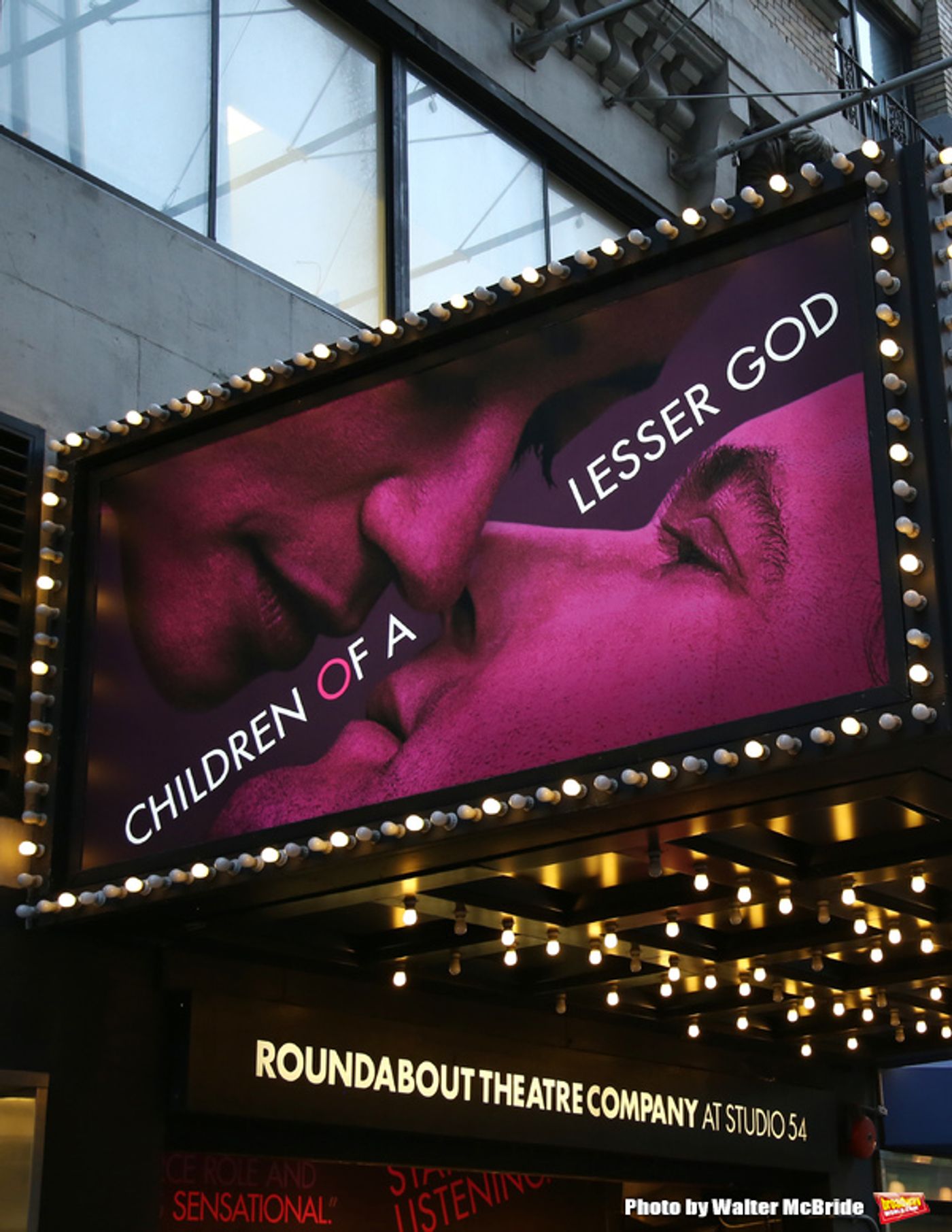 Up on the Marquee: CHILDREN OF A LESSER GOD  Image