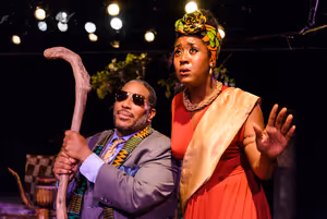 Kenton Rogers (Singer Oedipus), Jessa Marie Coleman (Ismene) @ BroadwayWorld Kenton Rogers (Singer Oedipus), Jessa Marie Coleman (Ismene) Photo