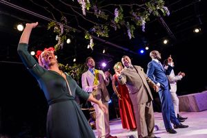 Ayana Reed (Antigone), A. J. Calbert (Theseus), Jessa Marie Coleman (Ismene), Gregory Photo