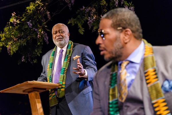 William T. Newman Jr. (Preacher Oedipus), Kenton Rogers (Singer Oedipus) Photo