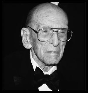 George Abbott pictured at "Damn Yankees" opening night at the Mariott Marquis in New York City on March 3, 1994. @ BroadwayWorld George Abbott pictured at "Damn Yankees" opening night at the Mariott Marquis in New Photo