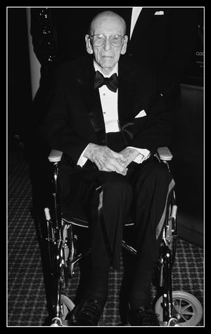 George Abbott pictured at "Damn Yankees" opening night at the Mariott Marquis in New York City on March 3, 1994. @ BroadwayWorld George Abbott pictured at "Damn Yankees" opening night at the Mariott Marquis in New Photo