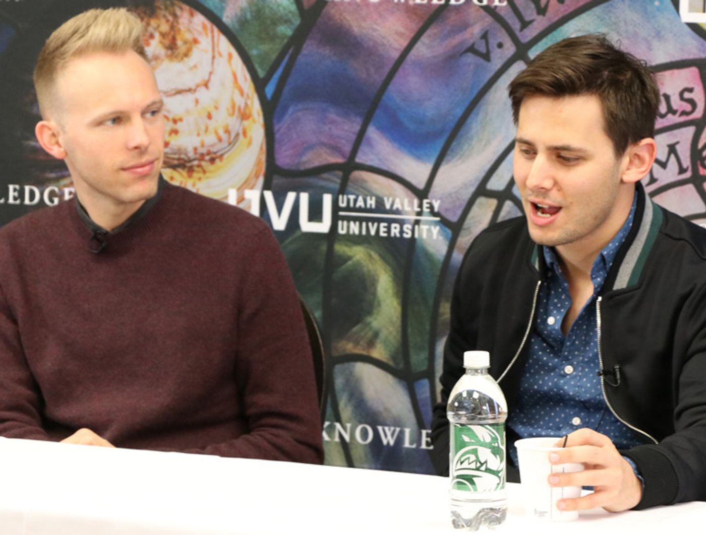 At UVU press conference.