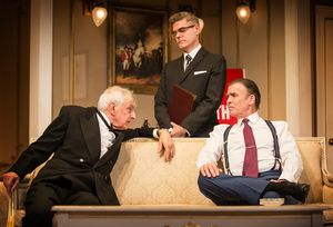 Jack Shepherd (Ex-President Hockstader), Jeff Fahey (Joseph Cantwell) and Jim Creight Photo